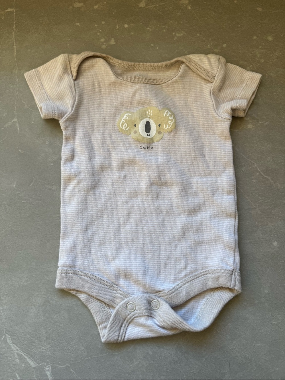 George Beige Koala Graphic Baby One-Piece